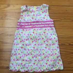 Lilly Pulitzer girls A-line shift dress. Tulip print.